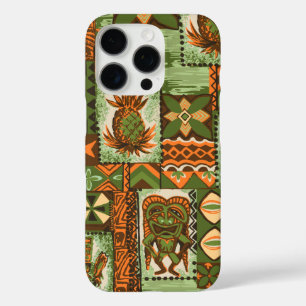 Pomaika’i Tiki Hawaiian Vintage Tapa iPhone 16 Pro Case