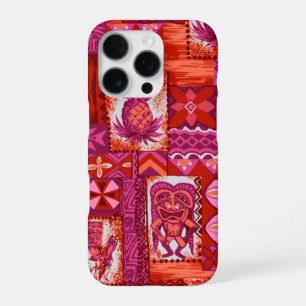 Pomaika’i Tiki Hawaiian Vintage Tapa iPhone 16 Pro Case
