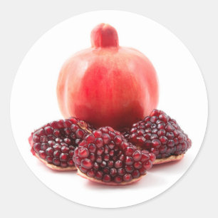 Pomegranade Classic Round Sticker