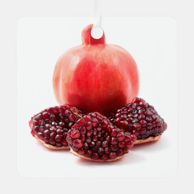 Pomegranade Metal Ornament (Front)