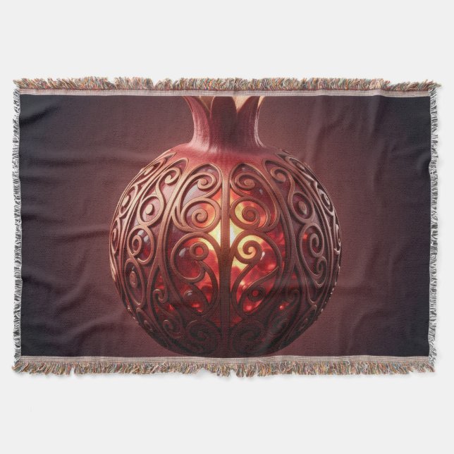 Pomegranate´10 Throw Blanket (Front)