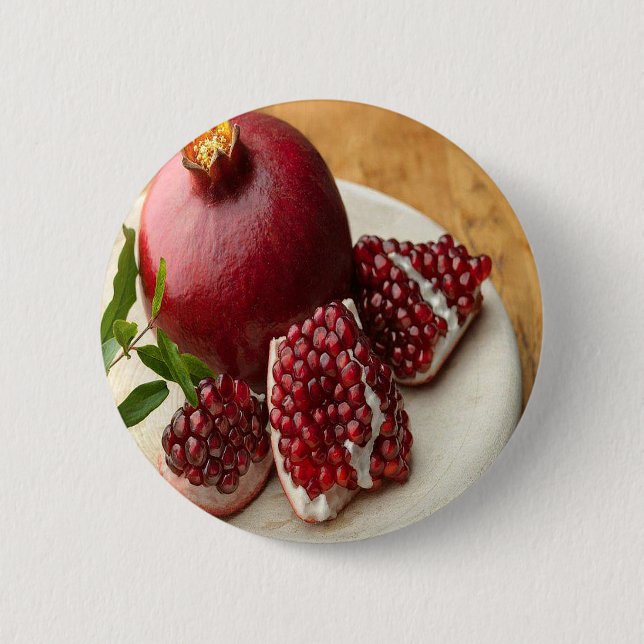 Pomegranate 2 Inch Round Button (Front)