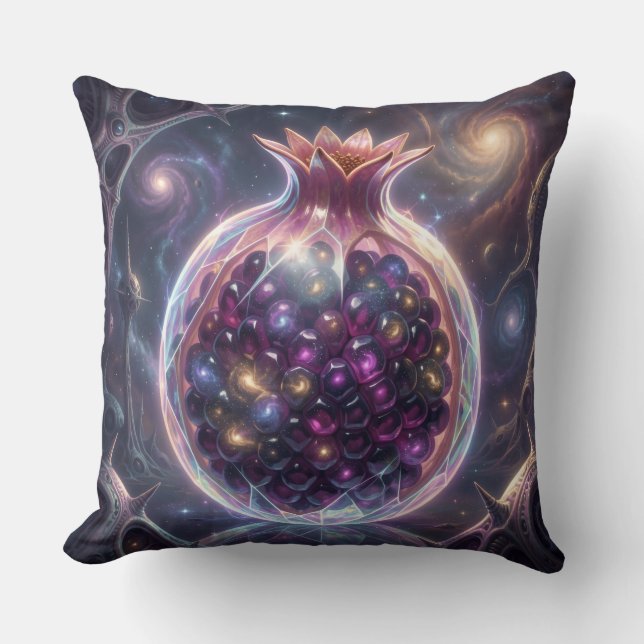 Pomegranate´5 Throw Pillow (Front)