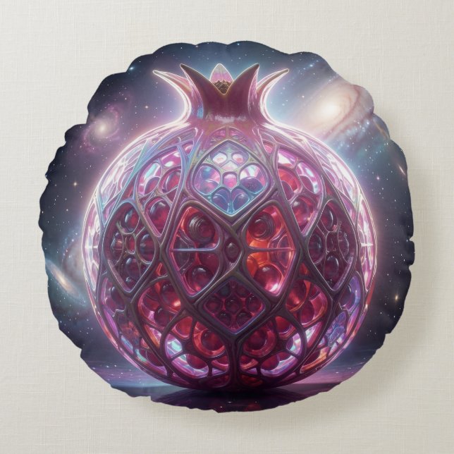 Pomegranate´6 Round Pillow (Front)