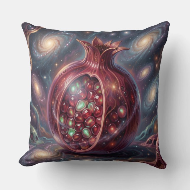 Pomegranate´8 Throw Pillow (Front)