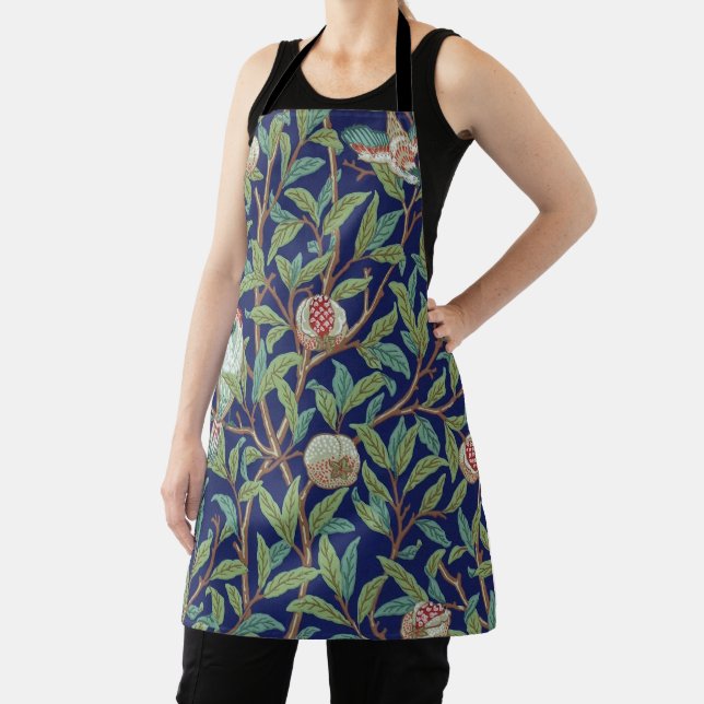 Pomegranate and Little Bird, William Morris Apron (Insitu)