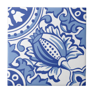 Pomegranate Bloom Tile