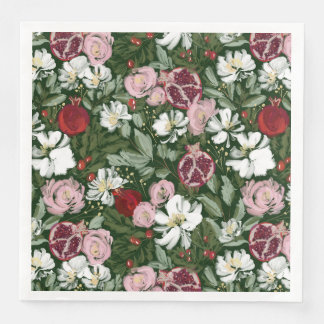 Pomegranate Blooms Napkin