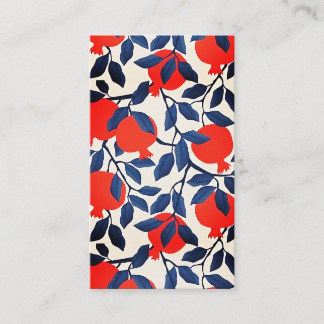 Pomegranate  calling card (Front)
