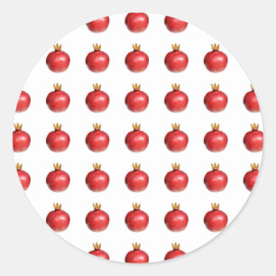 Pomegranate Classic Round Sticker