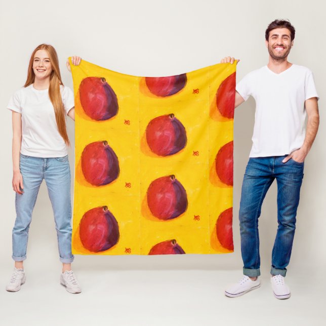 Pomegranate Fleece Blanket (In Situ)