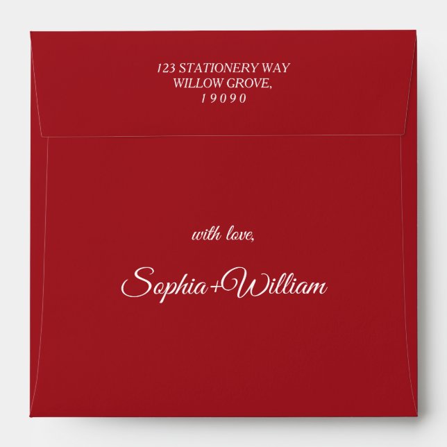 Pomegranate Fresh Fruite Birthday Thank you card Envelope (Back (Top Flap))