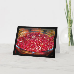 Pomegranate Fruit in Bowl Card