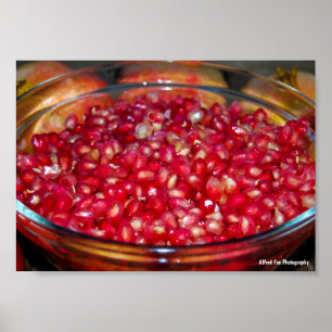 Pomegranate Fruit in Bowl Poster