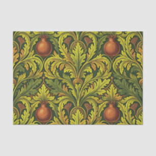 Pomegranate Golden Foliage Ornate William Morris Tissue Paper