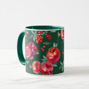 Pomegranate Green Mug