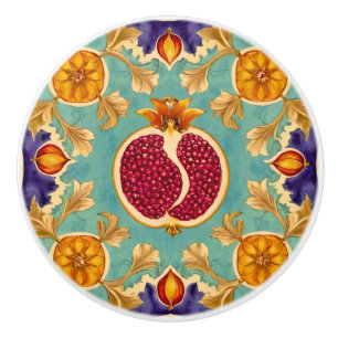 Pomegranate Love Ceramic Knob