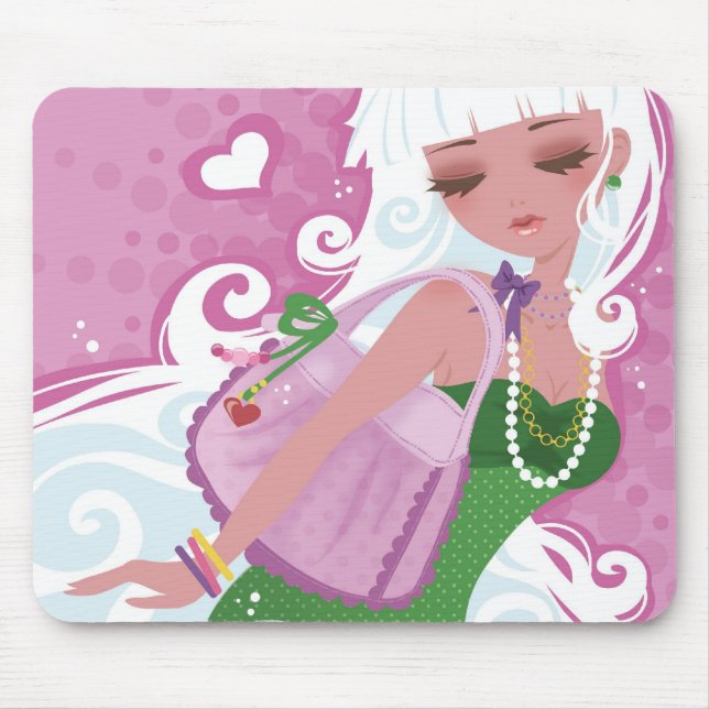 Pomegranate Marshmallow Mouse Pad (Front)