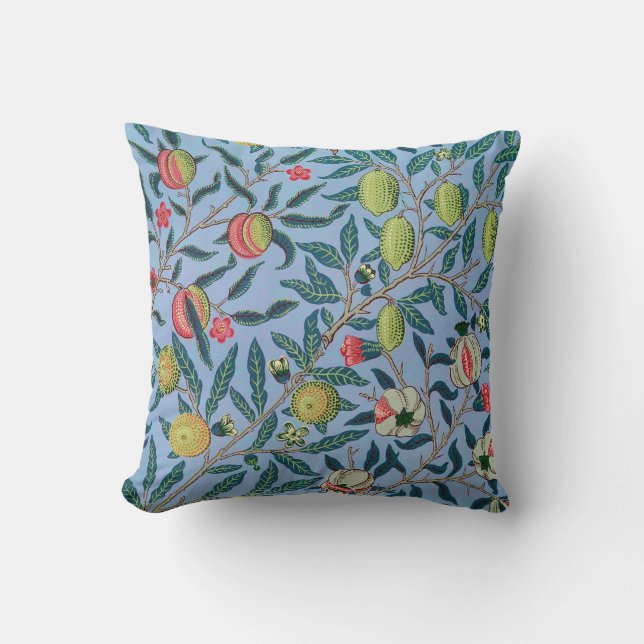 Pomegranate Pattern by William Morris Throw Pillow (Front)