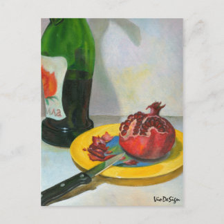 pomegranate postcard