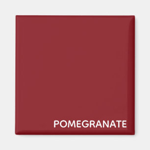 Pomegranate red color name magnet
