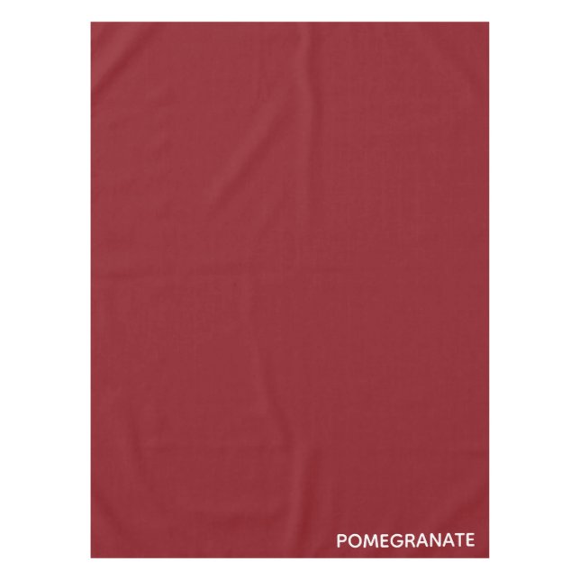 Pomegranate red color name tablecloth (Front)