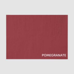 Pomegranate red color name tissue paper