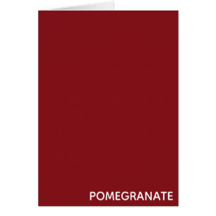 Pomegranate red colour name