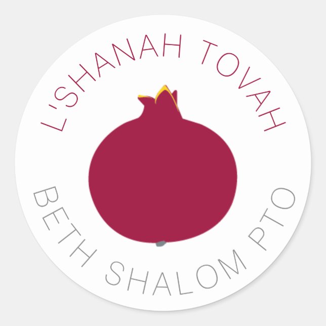 Pomegranate Red Custom Stickers (Front)