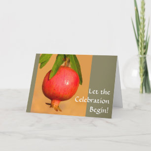 Pomegranate Rosh HaShana Holiday Card