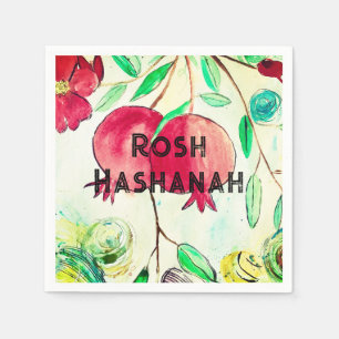 Pomegranate Rosh Hashanah Fruit Shana Tova Napkin