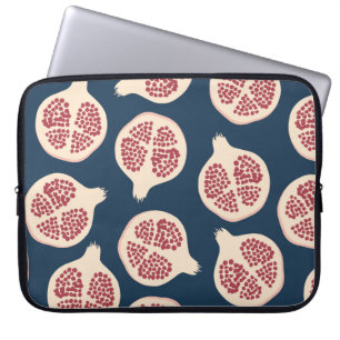 Pomegranate seamless pattern,background with pomeg laptop sleeve