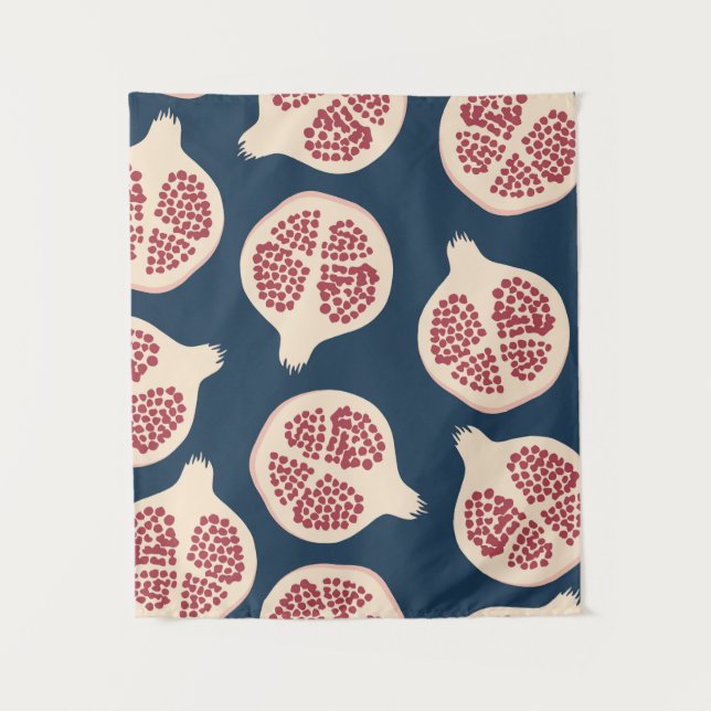 Pomegranate seamless pattern,background with pomeg tapestry (Front)