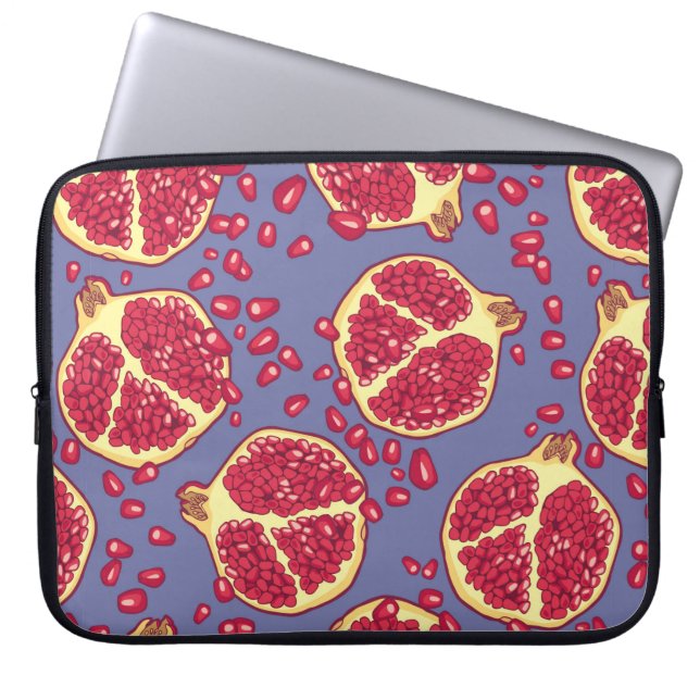 Pomegranate seamless pattern. laptop sleeve (Front)