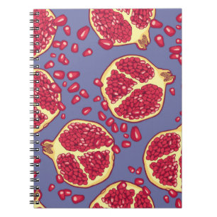 Pomegranate seamless pattern. notebook