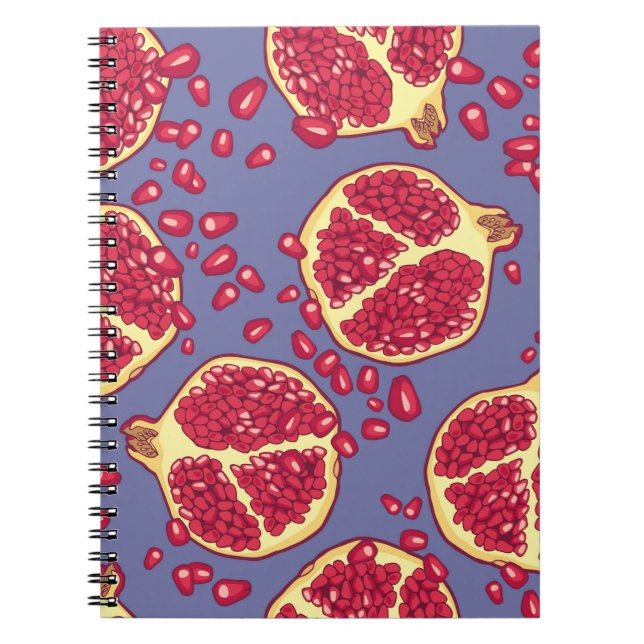 Pomegranate seamless pattern. notebook (Front)