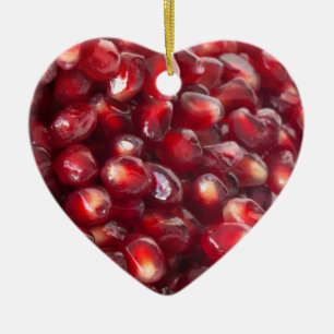 Pomegranate seeds ceramic ornament