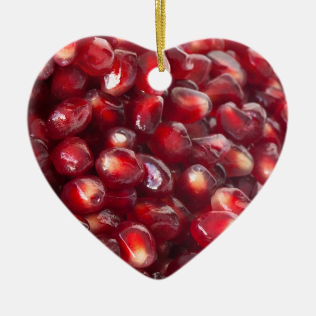 Pomegranate seeds ceramic ornament (Front)