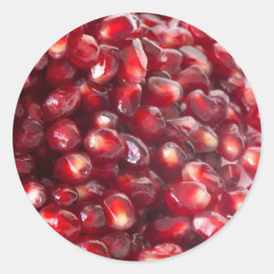 Pomegranate seeds classic round sticker