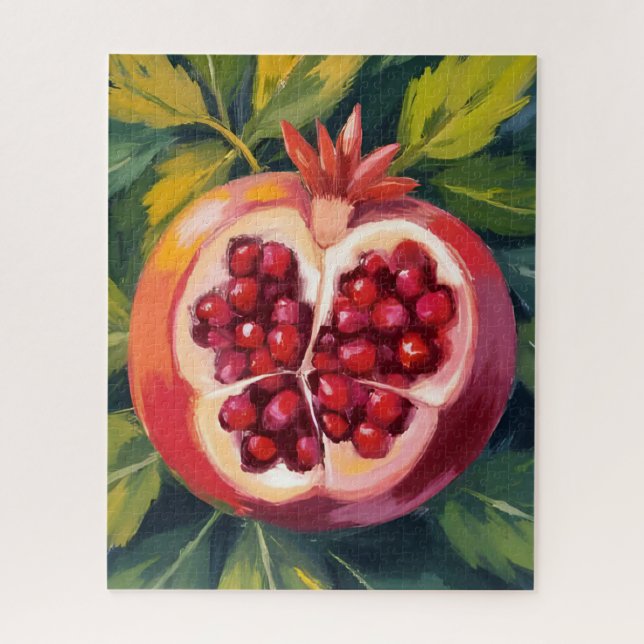 Pomegranate Seeds | Fruit Painting Jigsaw Puzzle (Vertical)