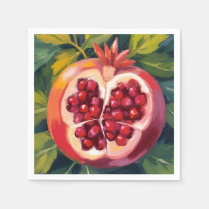 Pomegranate Seeds   Fruit Painting Napkin