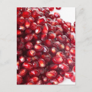 Pomegranate seeds postcard