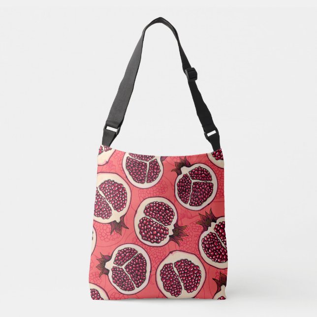 Pomegranate slices 2 crossbody bag (Front)