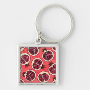 Pomegranate slices 2 keychain