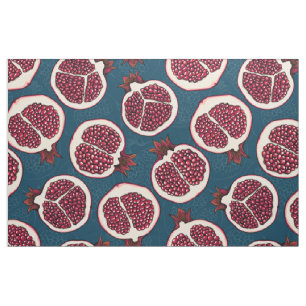 Pomegranate slices fabric