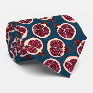 Pomegranate slices tie