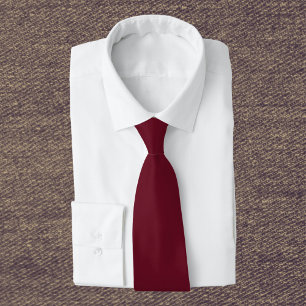 Pomegranate Solid Color Tie