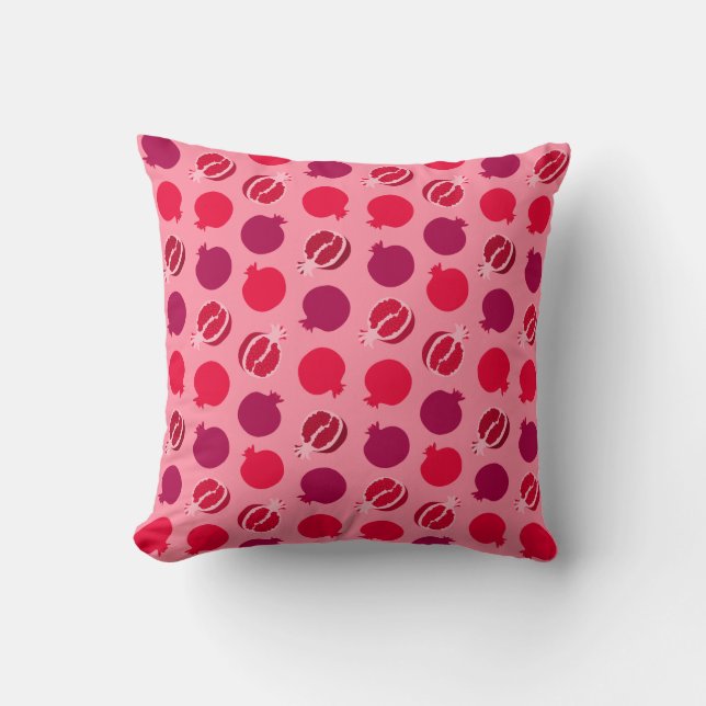 Pomegranate Throw Pillow (Front)