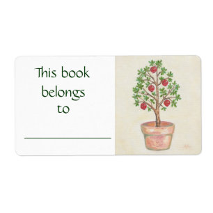 Pomegranate Tree book label