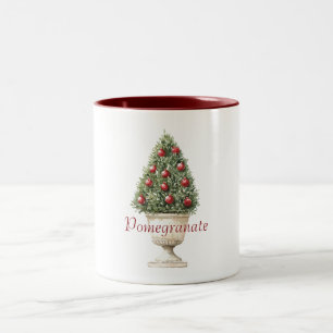 Pomegranate Tree Two-Tone Coffee Mug